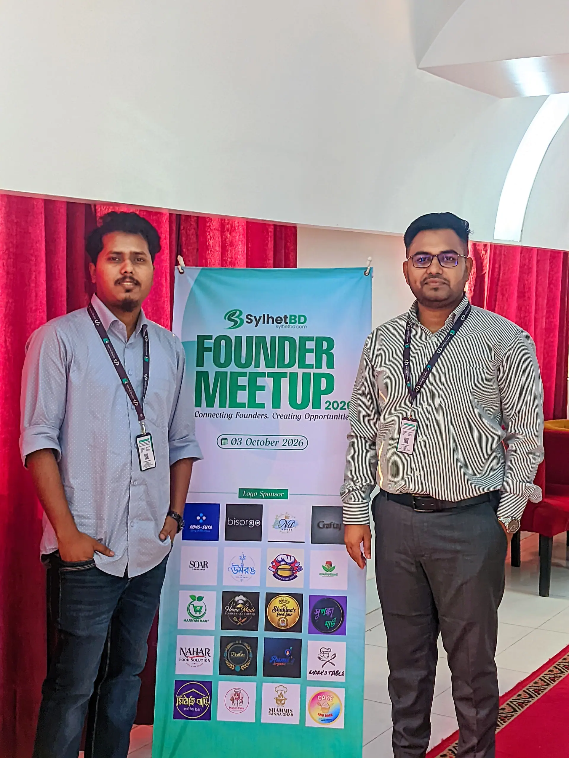 Kerno Studio co-founders at the SylhetBD Founder Meetup