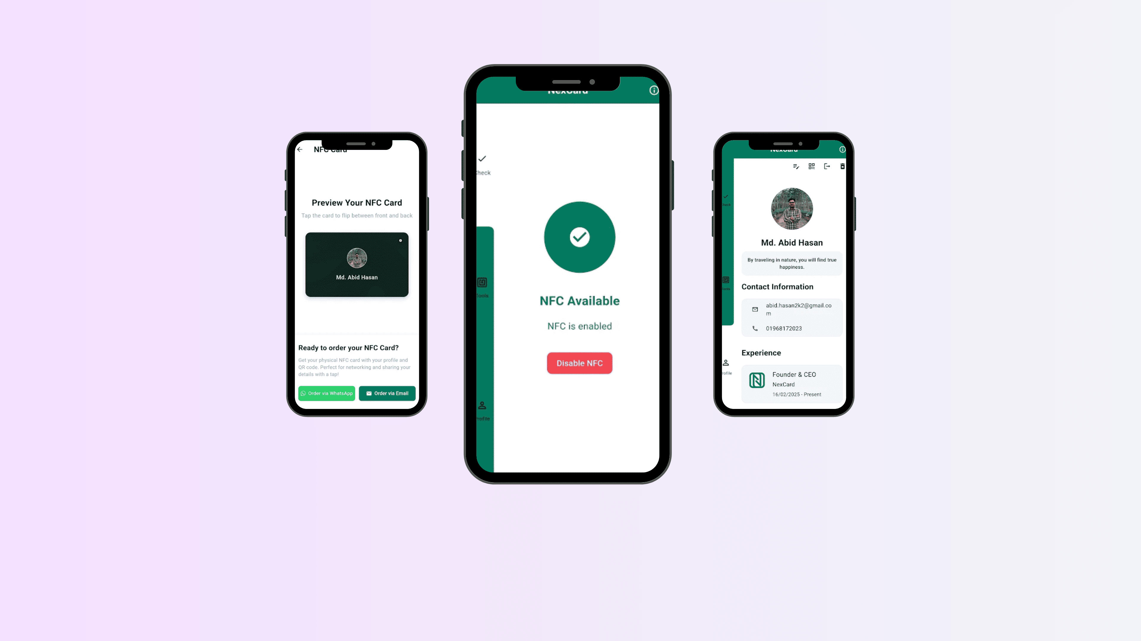 NexCard — NFC Digital Profile Card