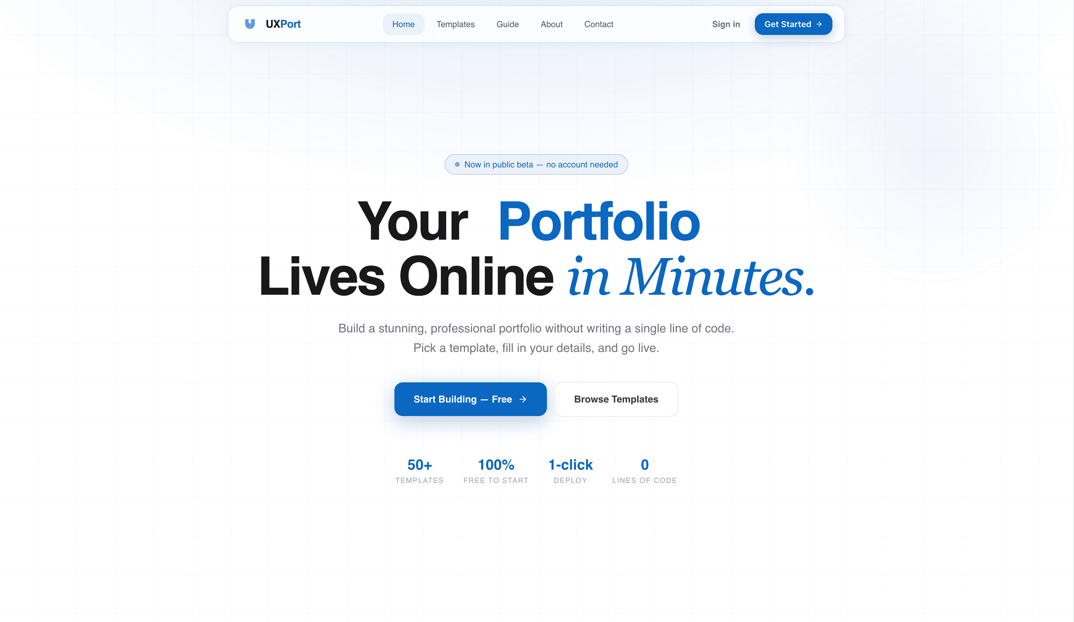 UxPort — Create Stunning Portfolios Effortlessly